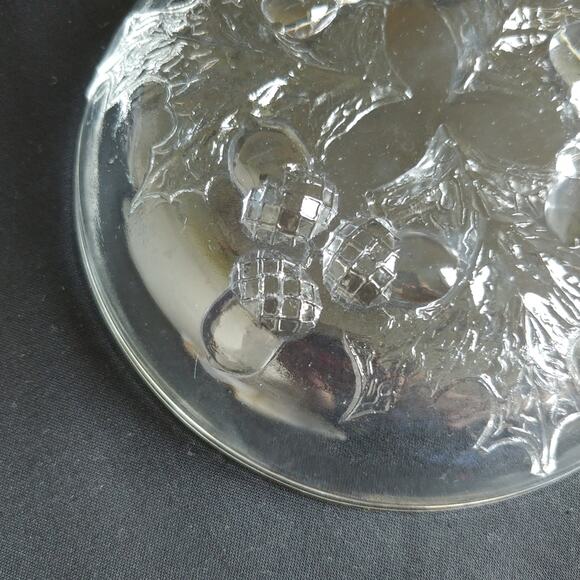 🍁🍂🌰Vintage Federal Glass Acorn Oakleaf Footed Bowl Autumn Fall Decor - Picture 6 of 6